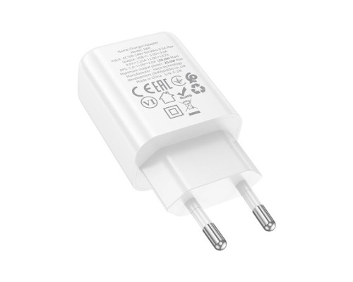Мережевий зарядний пристрій HOCO N60 Gentle single port PD20W charger (EU) White (6942007644181)
