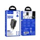 Мережевий зарядний пристрій HOCO N63 Gentle PD30W+QC3.0 charger (EU) Black (6942007644358)
