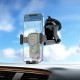Автотримач для телефона HOCO CA104 vertical and horizontal telescopic gravity vehicle holder Black Metal Gray (6931474766236)