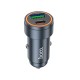 Автомобільний зарядний пристрій HOCO Z57A Glorious PD30W+QC3.0 car charger Metal Gray (6942007633109)