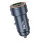 Автомобільний зарядний пристрій HOCO Z57A Glorious PD30W+QC3.0 car charger Metal Gray (6942007633109)