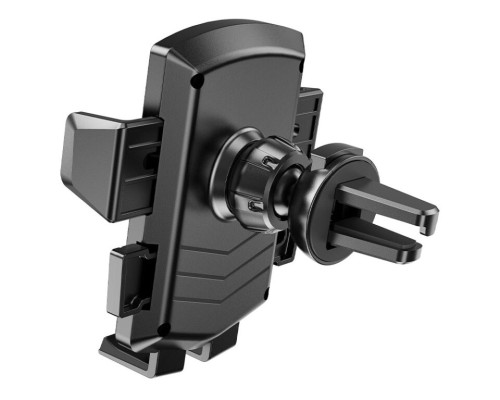Автотримач для телефона HOCO CA86 Davy one-button air outlet car holder Black (6931474751485)