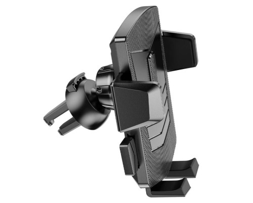 Автотримач для телефона HOCO CA86 Davy one-button air outlet car holder Black (6931474751485)