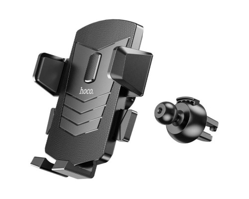 Автотримач для телефона HOCO CA86 Davy one-button air outlet car holder Black (6931474751485)