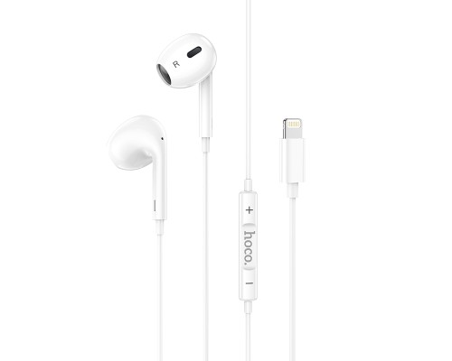 Навушники дротові HOCO M1 Max (Lightning) White (6931474754684)