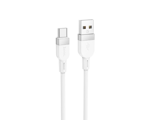 Кабель HOCO X109 Energy silicone charging data cable Type-C(L=1M) White (6942007636254)