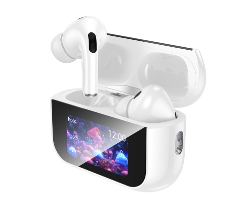 Бездротові навушники HOCO EW79 Bright true wireless ANC touch screen BT headset White (6942007646499)