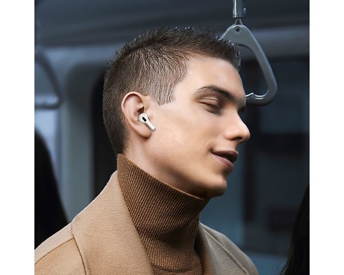 Бездротові навушники HOCO EW79 Bright true wireless ANC touch screen BT headset White (6942007646499)