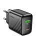 Мережевий зарядний пристрій HOCO CS25A Rico PD20W+QC3.0 charger Black (6942007639781)