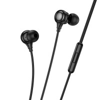 Навушники дротові HOCO M116 (Lightning) Black (6942007644952)