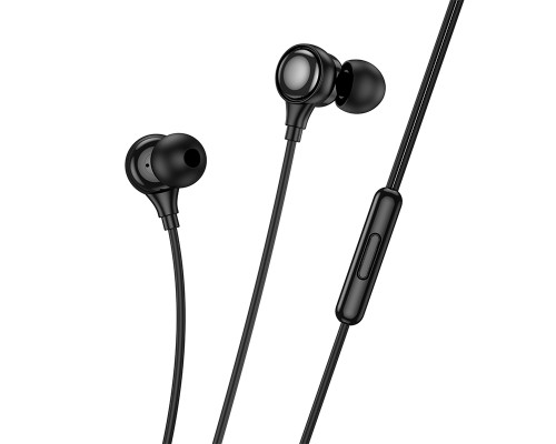 Навушники дротові HOCO M116 (Lightning) Black (6942007644952)