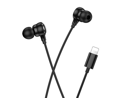 Навушники дротові HOCO M116 (Lightning) Black (6942007644952)