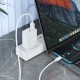 Кабель HOCO X115 Surpass 100W fast charging data cable Type-C White (6942007651981)