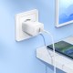 Мережевий зарядний пристрій HOCO N70 Nuevo single port PD30W charger set(C to C) White (6942007651363)