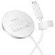 Бездротовий зарядний пристрій HOCO CW63 Pro Fast Qi2.2 magnetic wireless fast charger White (6942007676953)