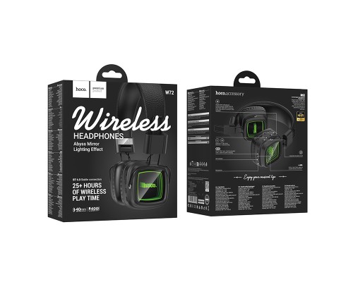 Бездротові накладні навушники HOCO W72 Earl Ⅲ abyss mirror BT headphones Black (6942007680585)