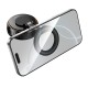 Автотримач для телефона HOCO H105 Journey magnetic car holder with suction cup(multi-scene) Black Orange (6942007680882)
