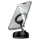 Автотримач для телефона HOCO H105 Journey magnetic car holder with suction cup(multi-scene) Black Orange (6942007680882)