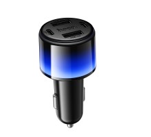 Автомобільний зарядний пристрій HOCO Z69 Vivido 24W(2C2A) car charger Black (6942007681520)