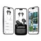 Бездротові навушники TWS HOCO EQ32 Astute wireless BT headset(App) Black (6942007680561)