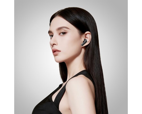 Бездротові навушники TWS HOCO EQ35 Rhyme true wireless ANC+ENC six microphones noise reduction BT headset (App) Black (6942007671811)