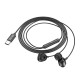 Навушники дротові HOCO M122 Power metal universal digital earphones with microphone (Type-C) Black (6942007612708)