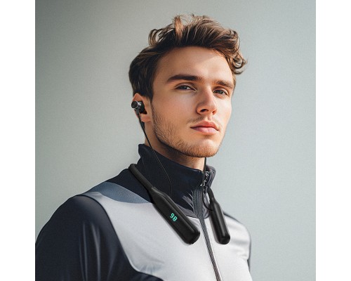 Бездротові спортивні навушники ACEFAST N4 neck hanging wireless earphones Black (6974316283607)
