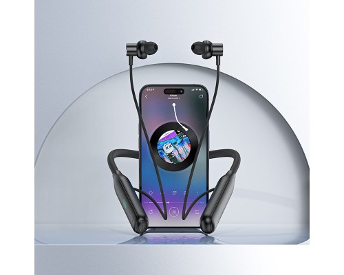 Бездротові спортивні навушники ACEFAST N4 neck hanging wireless earphones Black (6974316283607)
