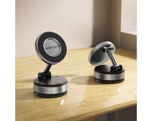 Автотримач для телефона ACEFAST E28 manual suction cup magnetic Phone holder, Metal Gray (6974316284833)