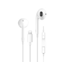 Навушники дротові WIWU EB302 Wired Earphone (Lightning) (bluetoothe mode) White (6973218933054)
