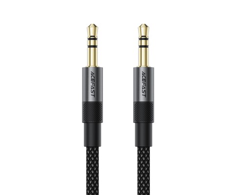 Аудіокабель ACEFAST J10 3.5mm male to 3.5mm male, nylon braid, 1m, Black (6974316285267)