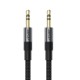 Аудіокабель ACEFAST J10 3.5mm male to 3.5mm male, nylon braid, 1m, Black (6974316285267)