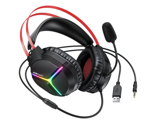 Навушники ігрові ACEFAST H16 gaming wired headset Black (6974316287025 )