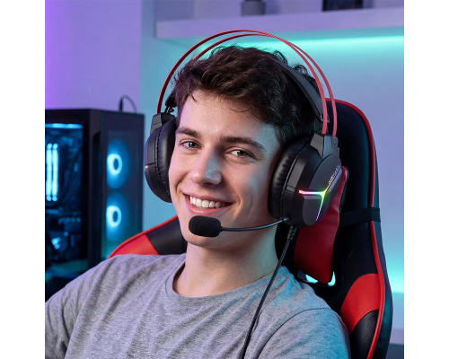 Навушники ігрові ACEFAST H16 gaming wired headset Black (6974316287025 )