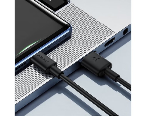 Кабель ACEFAST C25-02 USB-A to L silicone charging data cable Black (6974316287056)