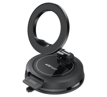 Автотримач для телефона ACEFAST D70 magnetic car holder with suction cup Black (6974316287001)