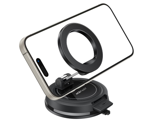 Автотримач для телефона ACEFAST D70 magnetic car holder with suction cup Black (6974316287001)