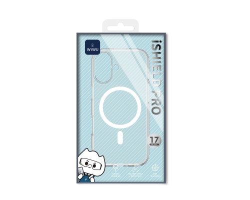 Чохол для смартфона WIWU iShield Pro MCC-101 for iP17 6.3" Transparent Black (6977703657746)