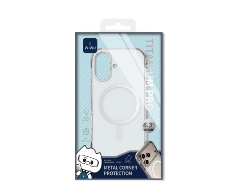 Чохол для смартфона WIWU TITANIUM MCC-702 for iP17 6.3" Transparent (6977703657821)