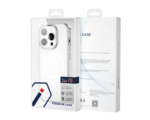 Чохол для смартфона WIWU MCC-101  Crystal Magnetic Phone case For IP 15 Pro/6.1 (6976195092776)
