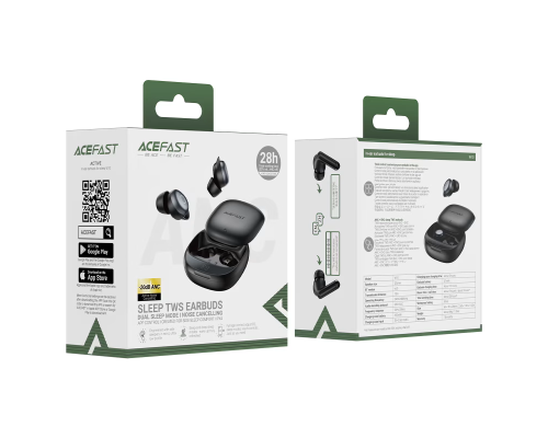 Беруші ACEFAST W10 in-ear earbuds for sleep Black (6974316287247)