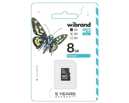 Карта пам'яті microSDHC Wibrand 8Gb class 4 (WICDC4/8GB)