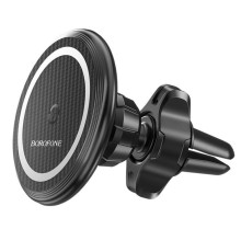 Тримач для мобiльного з БЗП BOROFONE BH45 Mobile magnetic wireless charging car holder (BH45)
