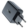 Мережевий зарядний пристрій ACEFAST A29 PD50W GaN (USB-C+USB-C) dual port charger Black (6974316281443)