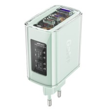 Мережевий зарядний пристрій ACEFAST A45 Sparkling series PD65W GaN (2*USB-C+USB-A) charger Mountain mist (AFA45MM)