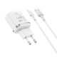 Мережевий зарядний пристрій BOROFONE BA36A High speed single port QC3.0 charger set 18W(Micro) White (BA36AMW)