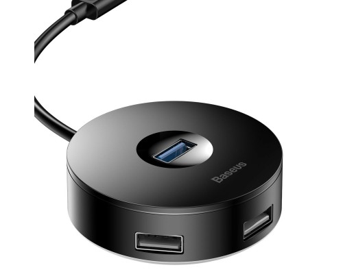 USB-Hub Baseus round box HUB adapter(USB3.0 to USB3.0*1+USB2.0*3)1m Black (CAHUB-U01) USB-Hub Baseus round box HUB adapter(USB3.0 to USB3.0*1+USB2.0*3)1m Black (CAHUB-U01)