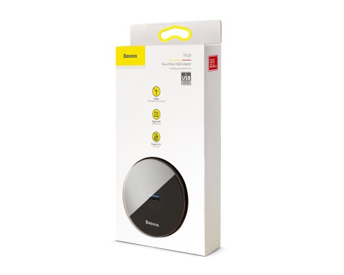 USB-Hub Baseus round box HUB adapter(USB3.0 to USB3.0*1+USB2.0*3)1m Black (CAHUB-U01) USB-Hub Baseus round box HUB adapter(USB3.0 to USB3.0*1+USB2.0*3)1m Black (CAHUB-U01)