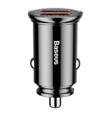 Автомобільний зарядний пристрій Baseus Circular Plastic А+А 30W Black (CCALL-YD01)