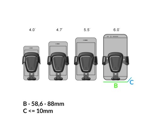 Автотримач для телефона Baseus Gravity Car Mount Black (SUYL-01) Автотримач для телефона Baseus Gravity Car Mount Black (SUYL-01)